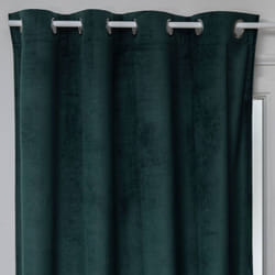 Atmosphera - Rideau occultant Otto velours vert cèdre 140x260cm créateur d'intérieur