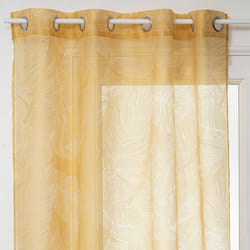 Atmosphera - Voilage Devo jaune moutarde 140x240cm créateur d'intérieur