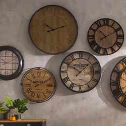 Pendule En Bois En Et Métallique