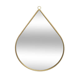 Miroir Métallique en Forme de Goutte