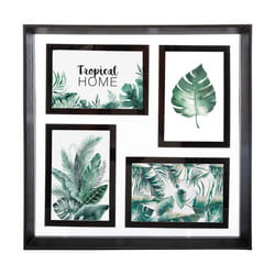 Pêle-Mêle Déco 4 Photos  Tropical  34cm Noir