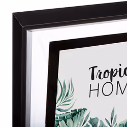 Pêle-Mêle Déco 4 Photos  Tropical  34cm Noir
