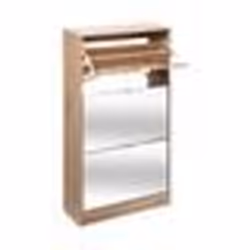 5five - meuble range-chaussures 3 tiroirs avec miroir