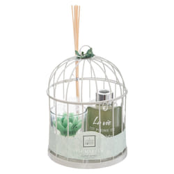 Cage Et Diff Et Bougie Lola, Vert Pâle
