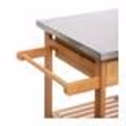 Desserte bambou 6 tiroirs roulettes 76 cm 5five
