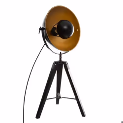 Lampe Trépied Loft Noir Lahti