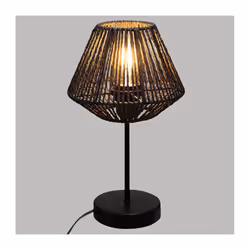 Lampe Corde Jily Noir - ATMOSPHERA