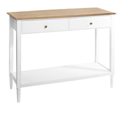 Console 2 tiroirs Solen Blanc Atmosphera