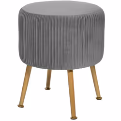 Description générale Le pouf lounge SOLARO Ø 35 cm gris de la marque Atmosphera est un accessoire de décoration polyvalent et ...