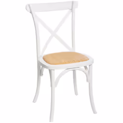Description générale Craquez pour le charme authentique de cette chaise bistrot en bois de hêtre et cannage blanc. Avec ses j ...