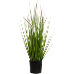 Atmosphera - Herbe artificielle en pot cat tails H70cm créateur d'intérieur