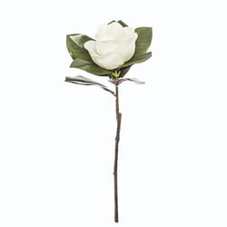 Tige artificielle - ATMOSPHERA - Magnolia Blanc - Real Touch - Hauteur 70 cm - Décoratif