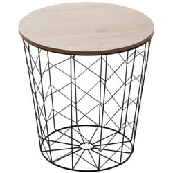 Atmosphera - Table d appoint Kumi noir D40cm créateur d'intérieur