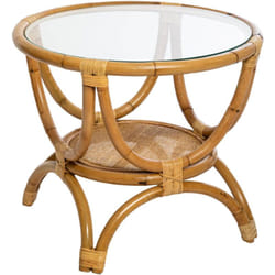 Atmosphera - Table d appoint Farah rotin D59cm créateur d'intérieur