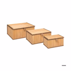 Set Panier x3 Bambou Naturel