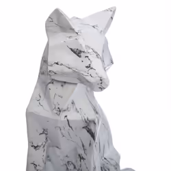 Renard Origami Résine