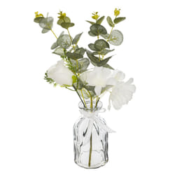 Composition Florale & Vase  Eucalyptus  39cm Vert