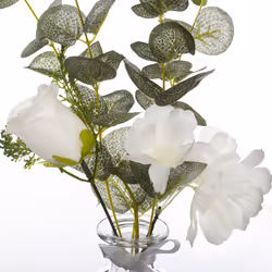 Composition Florale & Vase  Eucalyptus  39cm Vert