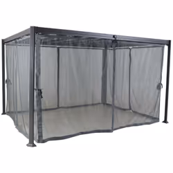 Description générale Equipez votre tonnelle Belize 4 x 3 m de la marque Hespéride avec cette moustiquaire en polyester ardois ...
