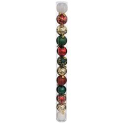 Déco de sapin Lot de 12 Boules de Noël d 6 cm - Vert Rouge et Or - Feeric Christmas