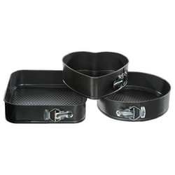 Moules démontables - FIVE - Lot de 3 - Aluminium - 3 formes - Four traditionnel