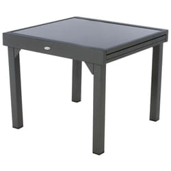 Hesperide - Table extensible Piazza 8 p. graphite Hespéride