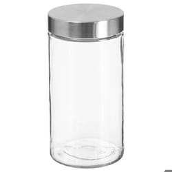 Bocal en verre - 5five - Nixo - 17L - Couvercle en inox - Cylindrique - Lave-vaisselle compatible