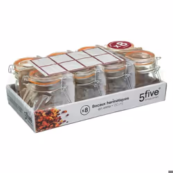 5five - bocal verre hermétique x8 150ml