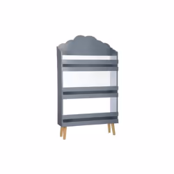 Bibliothèque enfant en forme de nuage gris Créer une ambiance colorée et rêveur dans la chambre de votre fils grâce à cette b ...