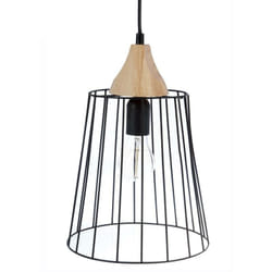 Atmosphera - Suspension filaire Nut métal noir D23cm créateur d'intérieur