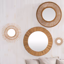 Miroir rotin soleil D58
