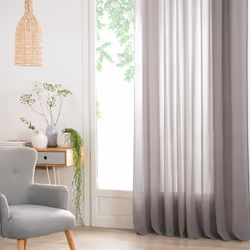 Voilage gris "Ana" 140X240