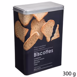 Boîte à biscotte - FIVE - Black Edition - Métal - Noir - Dimensions 18x10x24.5 cm