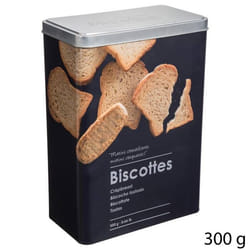 Boîte à biscotte - FIVE - Black Edition - Métal - Noir - Dimensions 18x10x24.5 cm