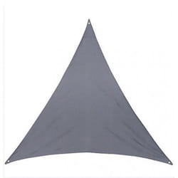 Toile solaire triangle Anori - 400 x 400 x 400 cm - Polyester - Gris