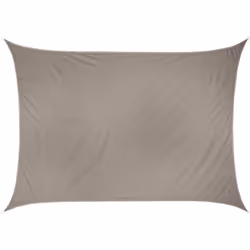 Voile d ombrage rectangulaire "anori" 4x3m en polyester - Hespéride. Couleur : Taupe. Matière principale : Aluminium. Longueu ...