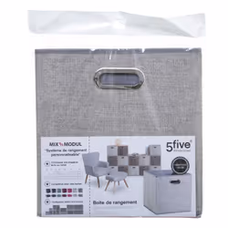 Toilinux 514301 Boîte de rangement Gris