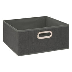 5five - panier tissu 31x15cm mix n modul gris foncé chiné