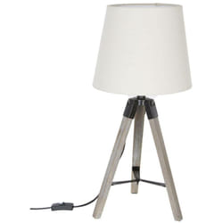 Atmosphera - Lampe trépied Runo beige H58cm créateur d'intérieur