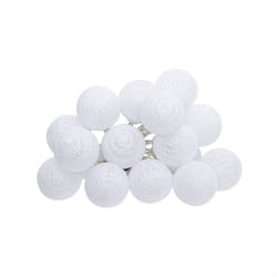 Guirlande led 16 boules pile blanc L255cm Atmosphera créateur d'intérieur