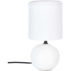 Atmosphera - Lampe céramique Timéo blanc mat H25cm créateur d'intérieur