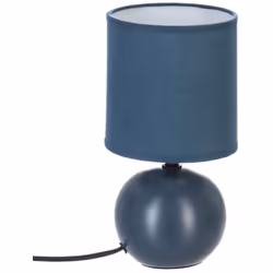 Description générale Découvrez la lampe boule en céramique bleu mat, un élément de décoration élégant et moderne pour votre i ...