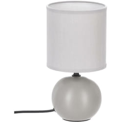 Atmosphera - Lampe céramique Timéo gris souris mat H25cm créateur d'intérieur