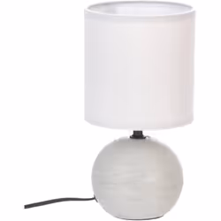 Lampe à poser en céramique pied boule. D 13 x H 24,7 cm. Ampoule incluse : Non, Douille : E14, Puissance max : 60W, Longueur  ...