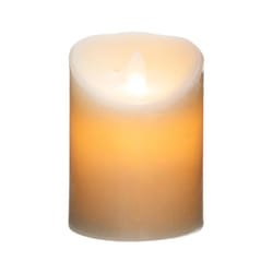 Bougie Led Flamme Vacillante  Vela  205g Blanc