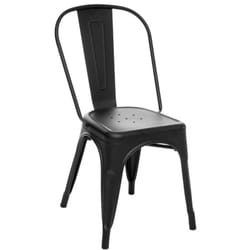 Chaise De Table Niko En Métal Noire Atmosphera