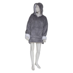 Plaid Sweat Manche Flan TU gris