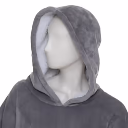 Plaid Sweat Manche Flan TU gris