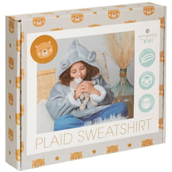 Atmosphera - Plaid sweatshirt capuche Ours gris pour 3 à 10 ans créateur d'intérieur