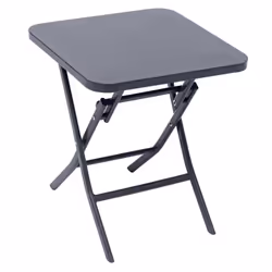 Table d'appoint carrée pliante Greensboro Graphite - 40 x 40 cm - Hespéride